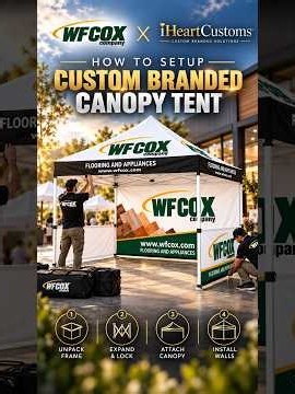 How to Set Up a Custom Branded Canopy Tent | 10x10 Pop-Up Tent Setup Guide | WFX COX