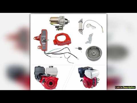 Electric Start Motor Ignition Kit Flywheel Starter Key Switch Fits GX160 GX200 55HP 65HP Honda