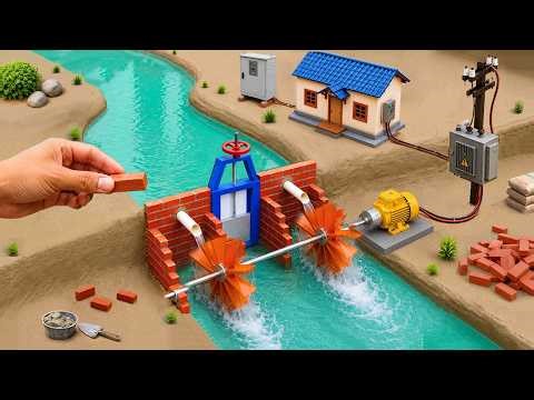 Science Project | Builds a Mini Hydroelectric System with Water Turbines