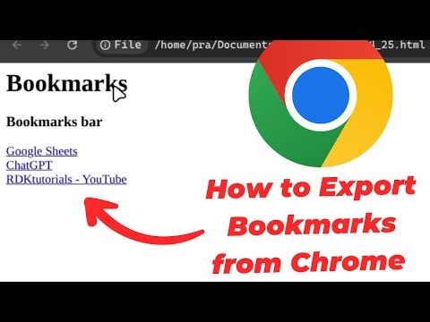 How to Export Bookmarks from Chrome (Backup)