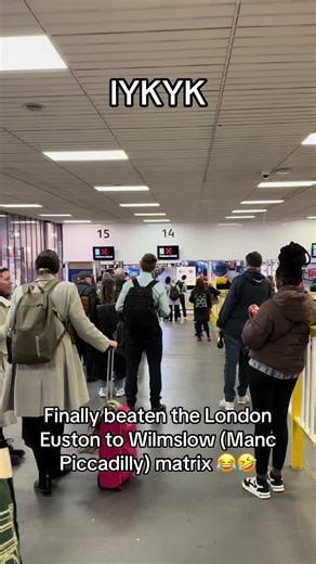 Beaten the London Euston matrix.. I’ll never be a board watcher again 💃🏼🎉🚝 #london #euston #train #manchester #iykyk