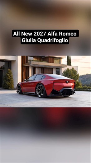 All New 2027 Alfa Romeo Giulia Quadrifoglio #shorts