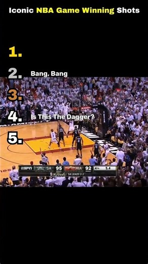 Iconic NBA Game Winners (Part 1) 🏀🔥 #nba #basketball #buzzerbeater