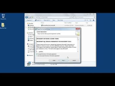 Downloading and installing PowerPivot in Excel
