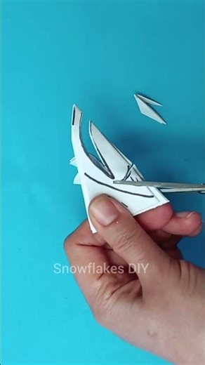 Easy Paper Snowflake ❄️ DIY | 3D Christmas Craft #shorts