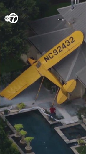 Small plane lands on Texas home, officials say pilot hospitalized