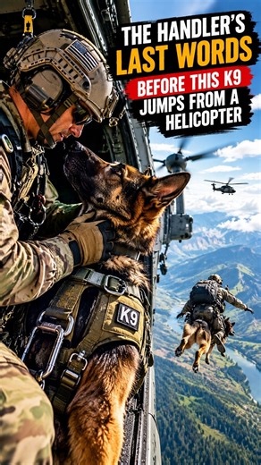 The Handler's Last Words Before This K9 Jumps From a Helicopter! 🐕🚁
