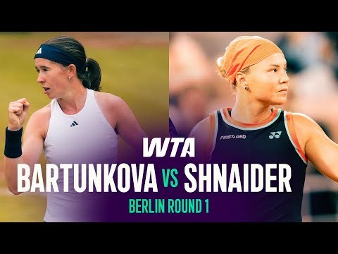 Nikola Bartunkova vs. Diana Shnaider | 2026 Berlin Round 1 | WTA Match Highlights