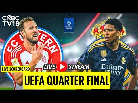 🔴Champions League Quarter-Final LIVE: Real Madrid vs. Bayern Munich UEFA Match | Vinícius Jr | N18G