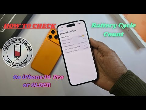 How to Check Battery Cycle Count on iPhone 14 series or OLDER