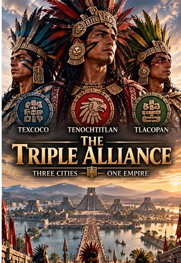 Did you know the Aztec Empire was built through an alliance of three city-states? #AztecHistory #Mexica #TripleAlliance #Tenochtitlan #Texcoco