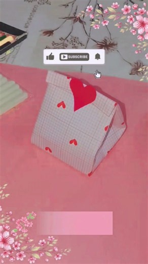🎁💗 DIY Cute Heart Gift Box in Just 30 Seconds! 😍 Easy Paper Craft #Shorts #DIY