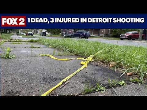 1 dead, 14-year-old in critical condition after quadruple shooting in Detroit