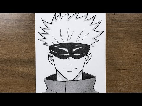 How to Draw Gojo Satoru Step by Step | Jujutsu Kaisen