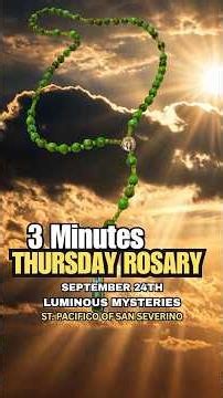 Thursday Rosary Today ✝️ Luminous Mysteries ❤️✝️ September 24th VIRTUAL ROSARY FOR TODAY