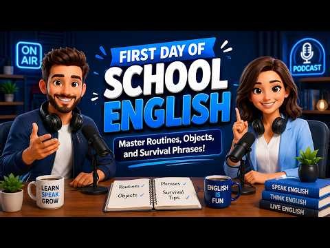 First Day of School English: Master Routines, Objects, and Survival Phrases!