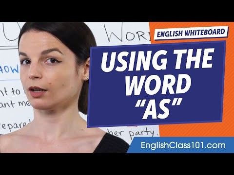 6 Ways to Use the Word "As" | Learn English Grammar for Beginners