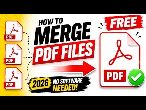 How to Merge PDF Files for Free 2026 No Software Needed