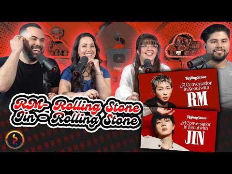 BTS "A Conversation With RM & Jin | Rolling Stone Interview" - We learned so much! 😃 | Couples React