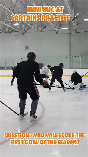 Today we asked the boys who was gonna burry the first goal of the year #orioleshockey #ftf