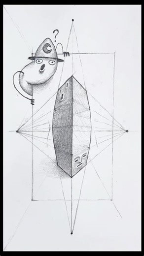 How To Draw In 3 Point Perspective 🤔 #art #drawing #foryou