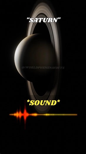 "The Haunting Sound of Saturn 🪐 | What Does Saturn Really Sound Like?"#worldphenomenafacts #universe