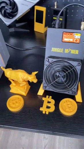 When a GPU Look Meets RGB Glow on My Office Desk Bitcoin Miner