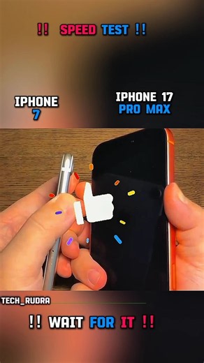 🥶🚀 IPHONE 7 VS IPHONE 17 PRO MAX SPEED TEST !!