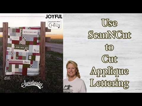 Use ScanNCut to Cut Fabric Applique Lettering, the Stitchuation Room, 17 Jul 26