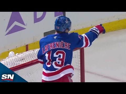 Alexis Lafreniere Taps In Goal To Cap Off Perfect Rangers Passing Play