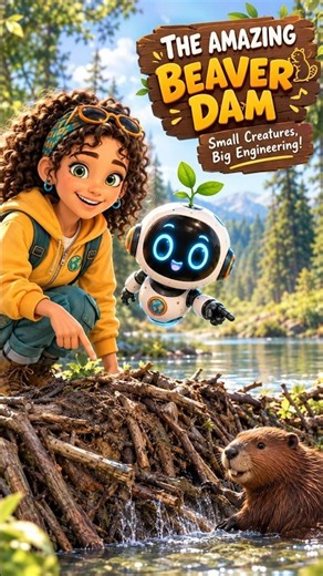 Why Do Beavers Build Dams? Nature's Genius Engineers! 🦫 #ziaandzibo #stem #edutainment