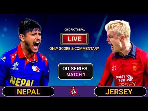 Nepal vs Jersey Live Scores and Commentary | OD Series Match 1 | Cricfoot Nepal