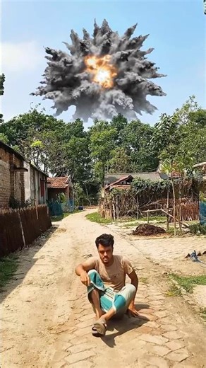 Cinematic Plane Explosion VFX - You Won't Believe This! 😱 #magictransition #edit #skills #magic