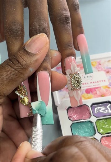 Acrylic Nails Tutorial on a Practice Hand