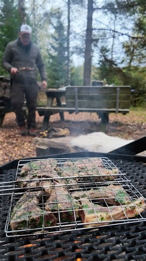LAMB CHOPS Grilled Over Open Fire!🔥