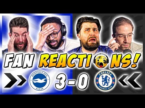 Chelsea Fans IN AGONY 🤣 Reactions to Brighton 3-0 Chelsea | Premier League Fan Reactions