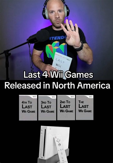 The Final 4 Wii Games (In North America) #tiktokmademelearnit #learnhistoryontiktok #gaminghistory #nintendo