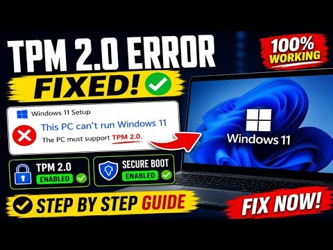 How To Fix “The PC Must Support TPM 2.0” Error While Installing Windows 11 | Step by step | trending