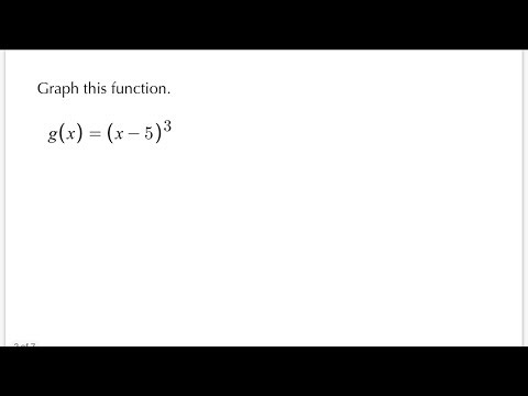 Graphing Cubic Function | Quiet Practice 