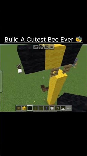 Build A Cutest Bee Ever 🐝 #minecraft #gugugaga