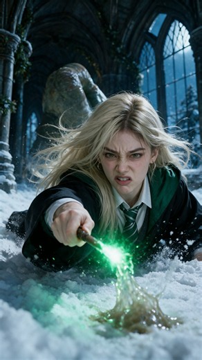 A troll. A lot of slobber. This never happened. 🧌❄️💚 Her episodes are coming. Get in line, link in bio 💚 #malfoid #drarry #harrypotter #hogwarts #slytherin #romance #enemiestolovers #oneshot