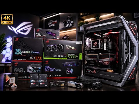 DREAM ASUS ROG ASTRAL RTX 5090D GAMING PC BUILD | RYZEN 9 9950X3D | ASUS ROG Hyperion GR701
