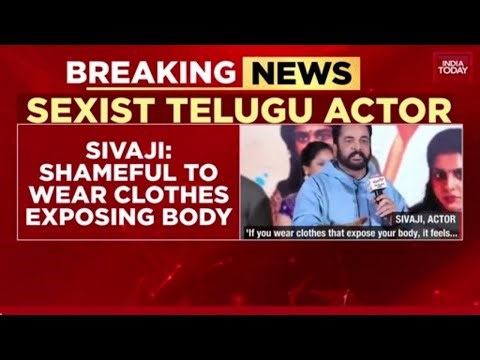 Telugu Actor Shivaji Sparks Row With Sexist Remark On Women’s Clothing At Movie Event | India Today