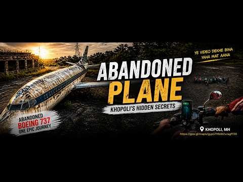 Abandoned Boeing 737 in Khopoli 😱 Hidden Plane Near Mumbai (Full Story)