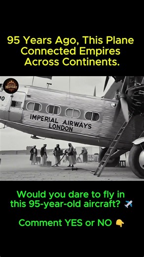 95 Years Ago, This Plane Connected Empires Across Continents ✈️ | Rare Aviation History #shorts