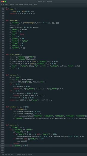 Python Solves Tower of Hanoi 🗼 63 Perfect Moves