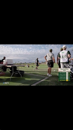 Incredible accuracy! Witness a legendary ace at the Grass Clippings Open.