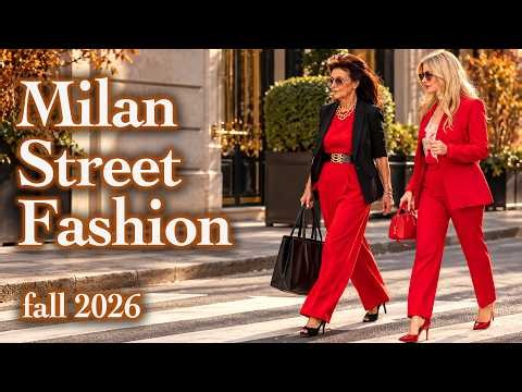 Milan’s Most Stylish Elegance: Beautiful Autumn Fashion Trends in October 2026 ✨Chic Italian Fashion
