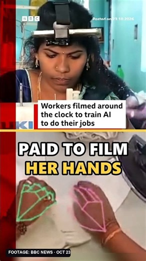 Paid to Film Her Hands for a Robot