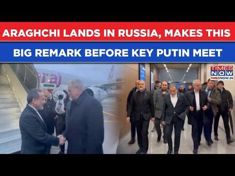 US Iran Talks Deadlock: Watch Araghchi Lands In Russia, Makes This Big Remark Before Key Putin Meet